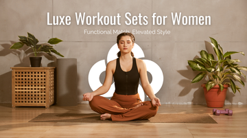 Luxe workout sets for women in India, premium gym wear and stylish activewear by Infinito