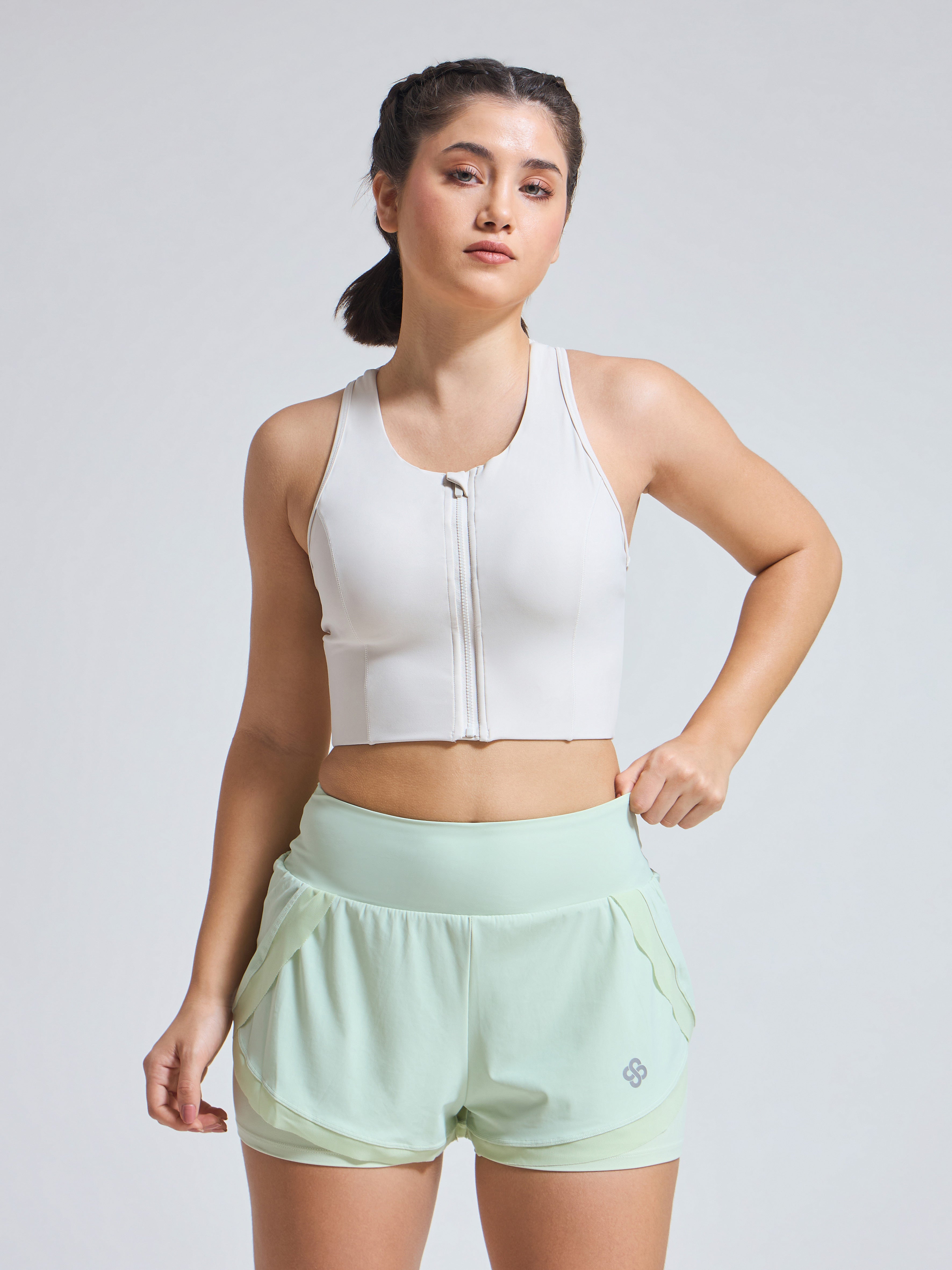 Luxury Gym Wear – ZipIt Mesh Bra for Women