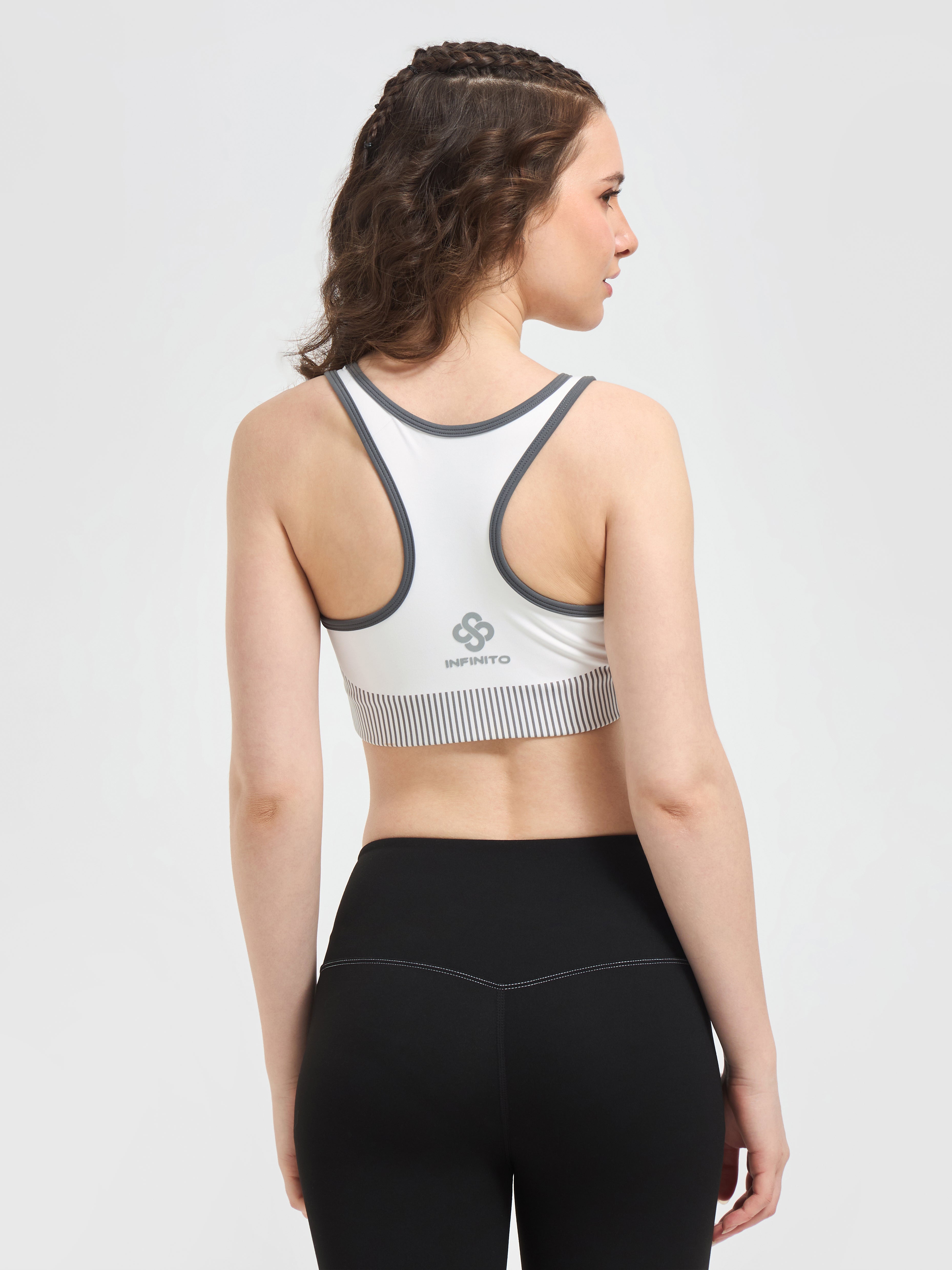 RallyAce Zip Luxury Sports Bra – Premium Women’s Gym Wear