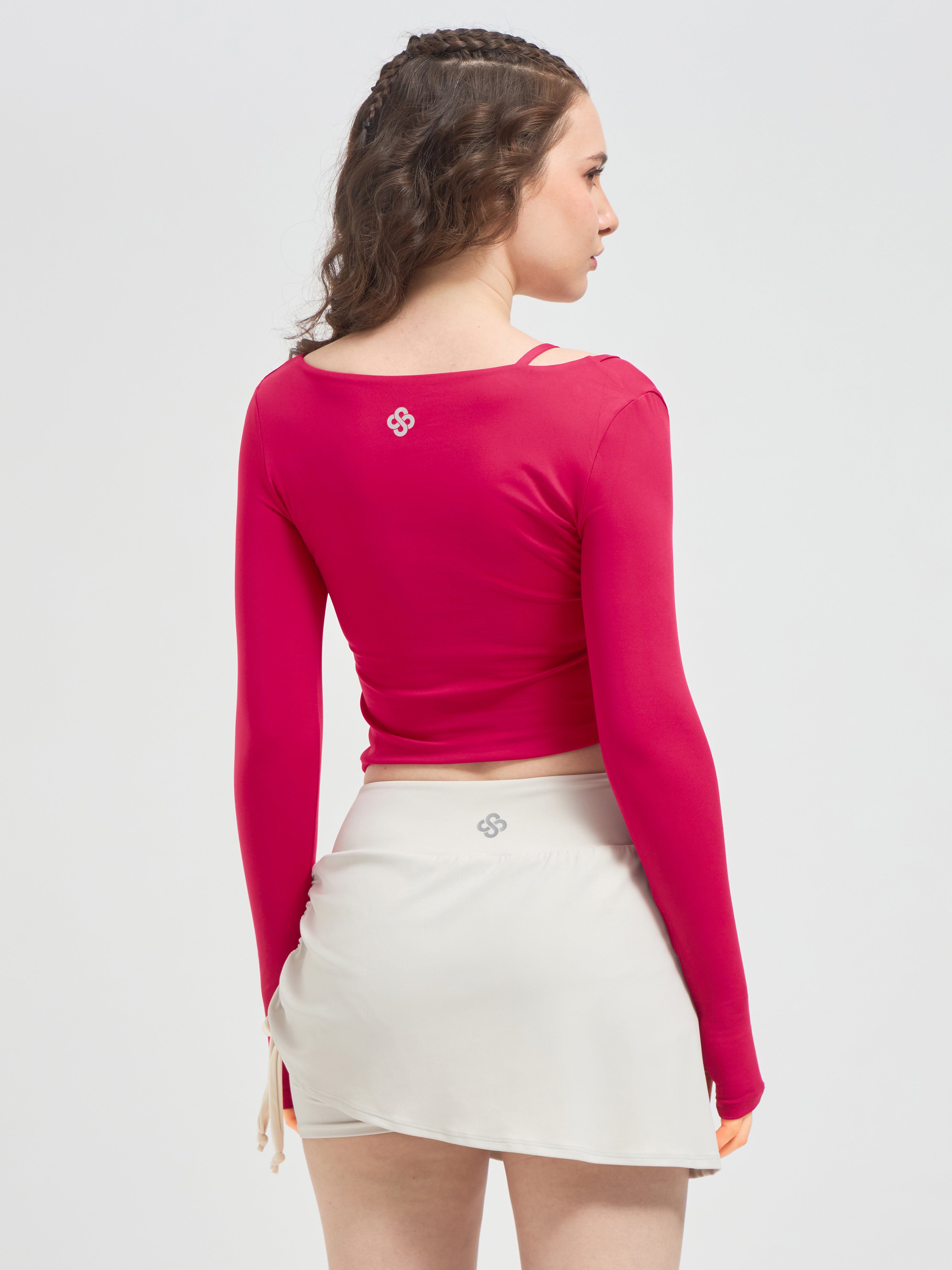 GlideWrap Crop Top – Luxury Gym Wear for Women | Infinito Luxury Activewear