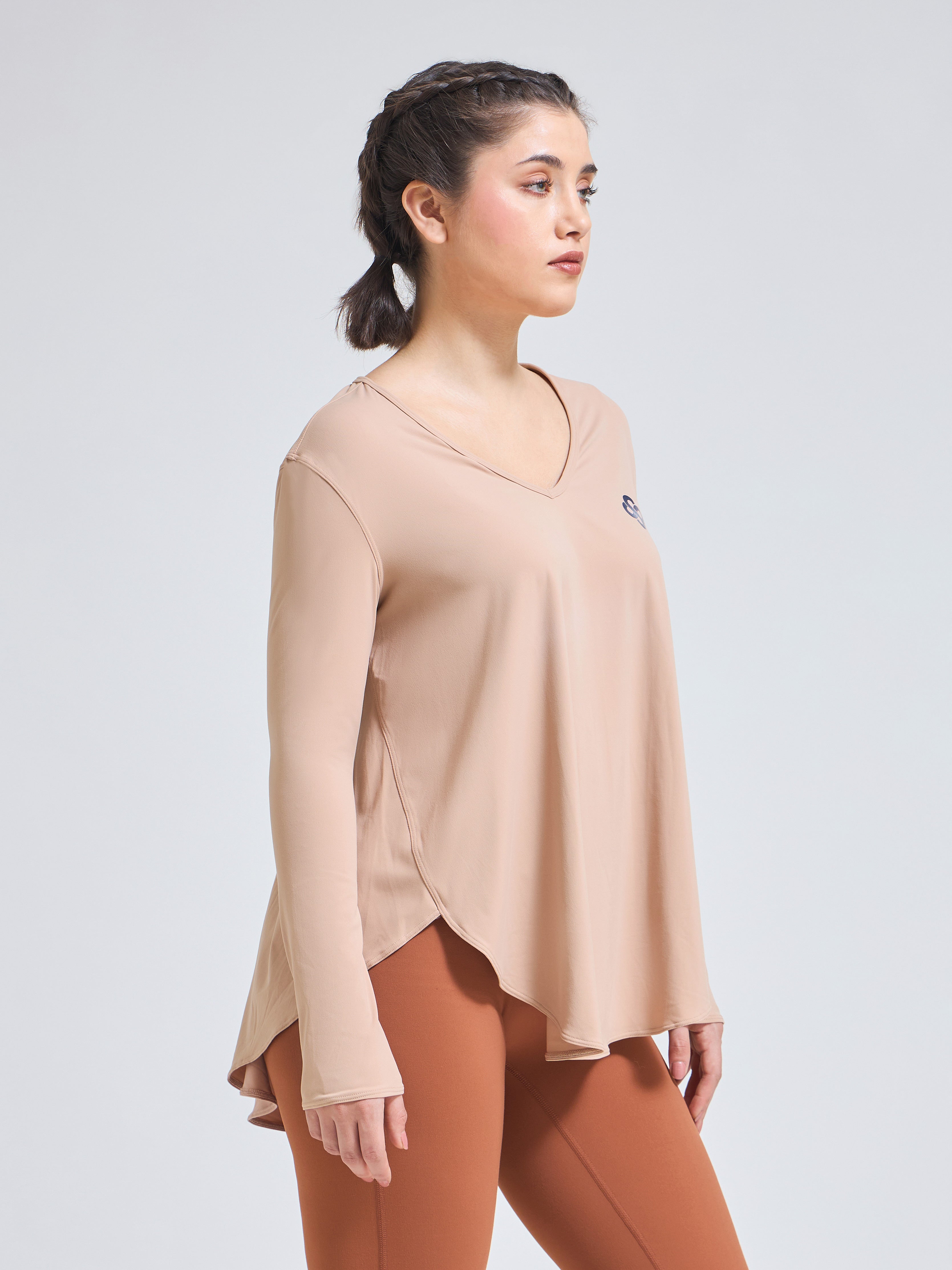 Breathable Luxury Yoga Wear – EasyBreezy Oversized T-Shirt