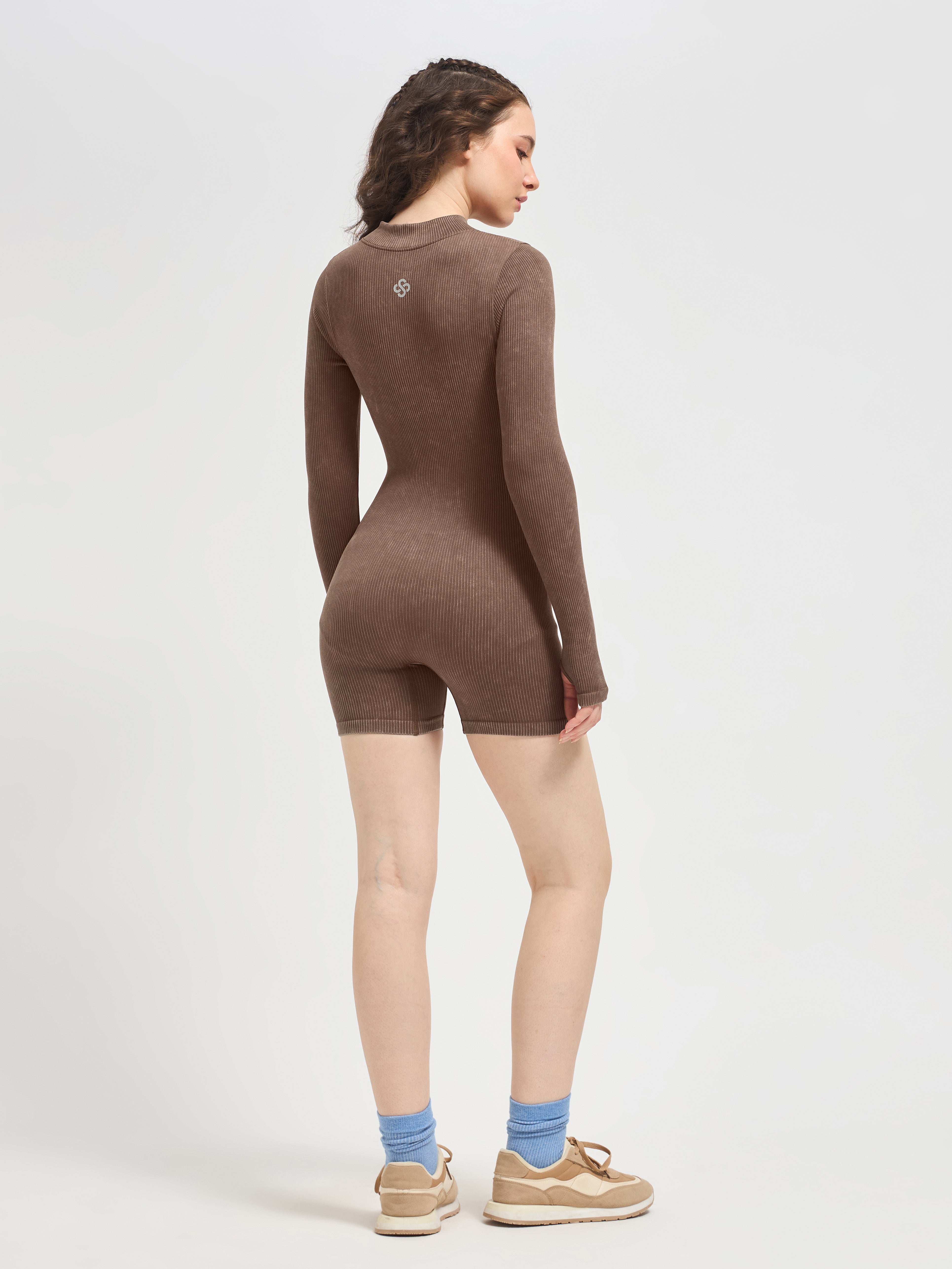 StreamLine Slim-Fit Short Jumpsuit