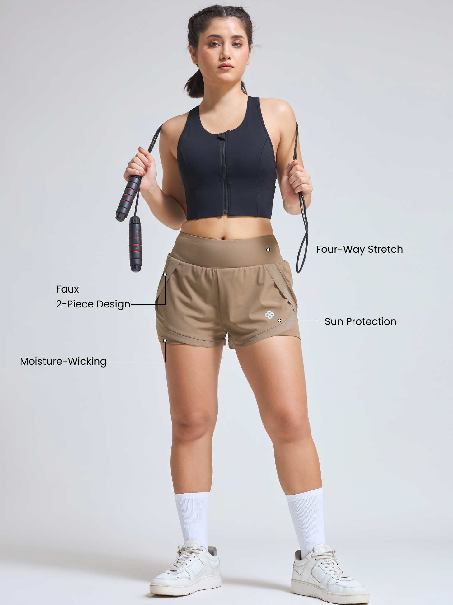 CoolShield UV Shorts Breathable Luxury Yoga Wear for Women