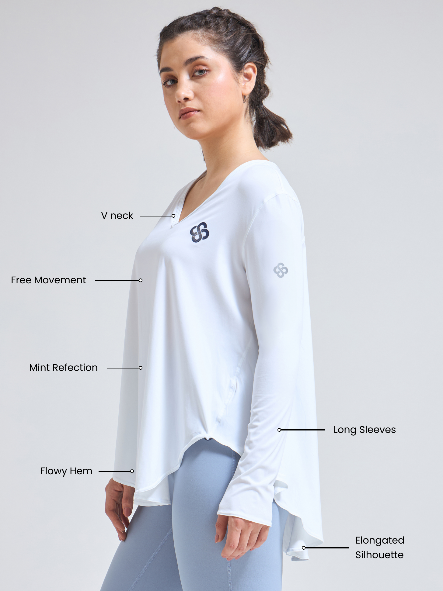 Breathable Luxury Yoga Wear – EasyBreezy Oversized T-Shirt