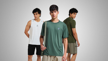 premium fitness clothing for men in India featuring high performance activewear for gym and athleisure