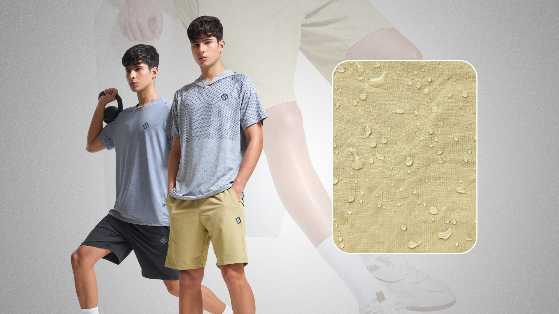 quick dry luxury shorts men summer activewear India breathable gym shorts for Indian heat