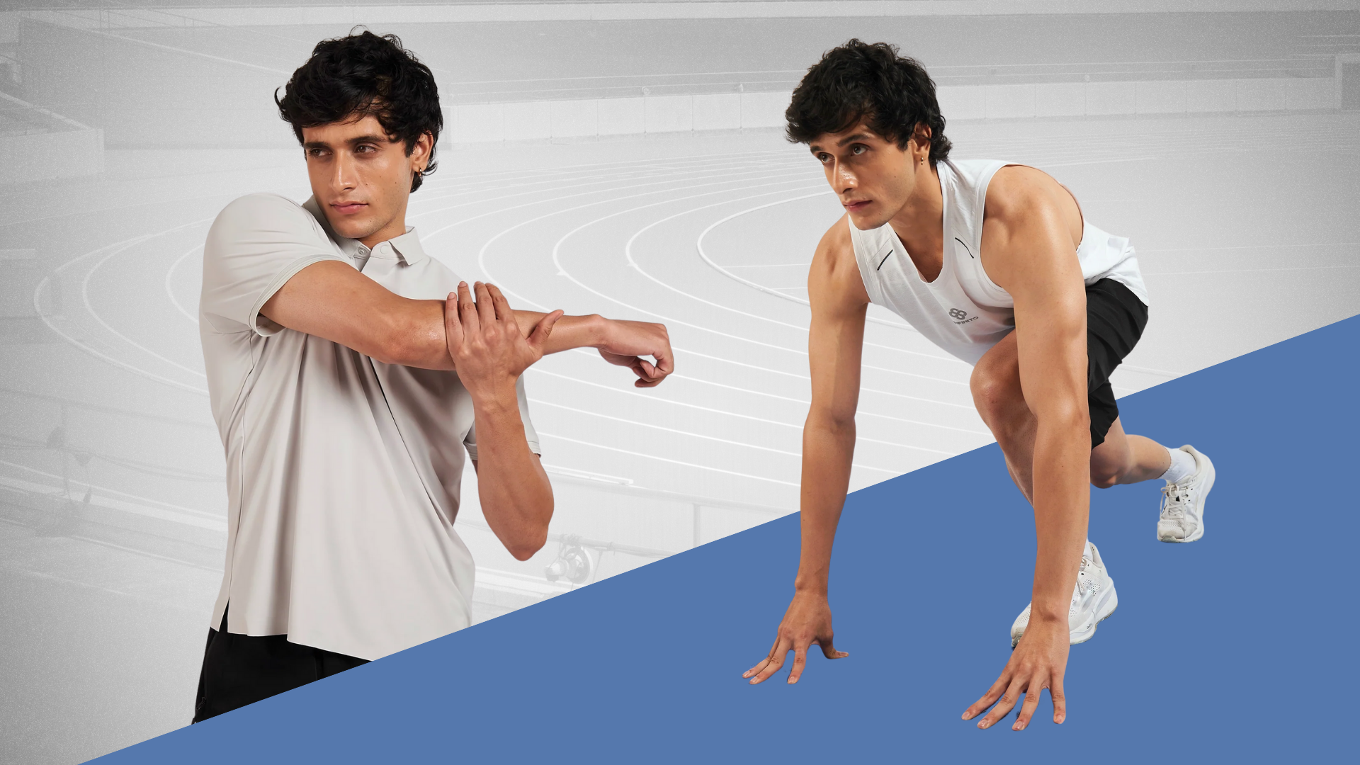 Premium fitness clothing for men in India showcasing high performance activewear and luxury gym wear built for heat, fit, and durability