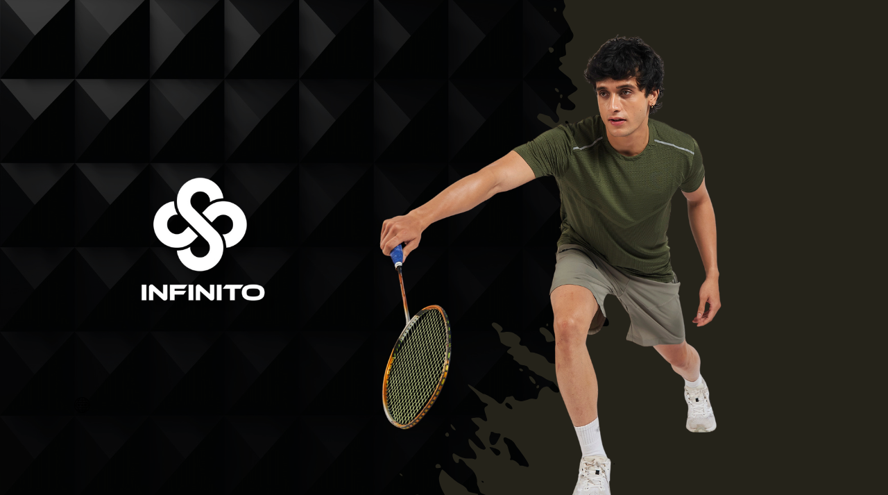 Shop Infinito clothing online – luxury activewear and gym wear India banner showcasing premium fitness fashion.