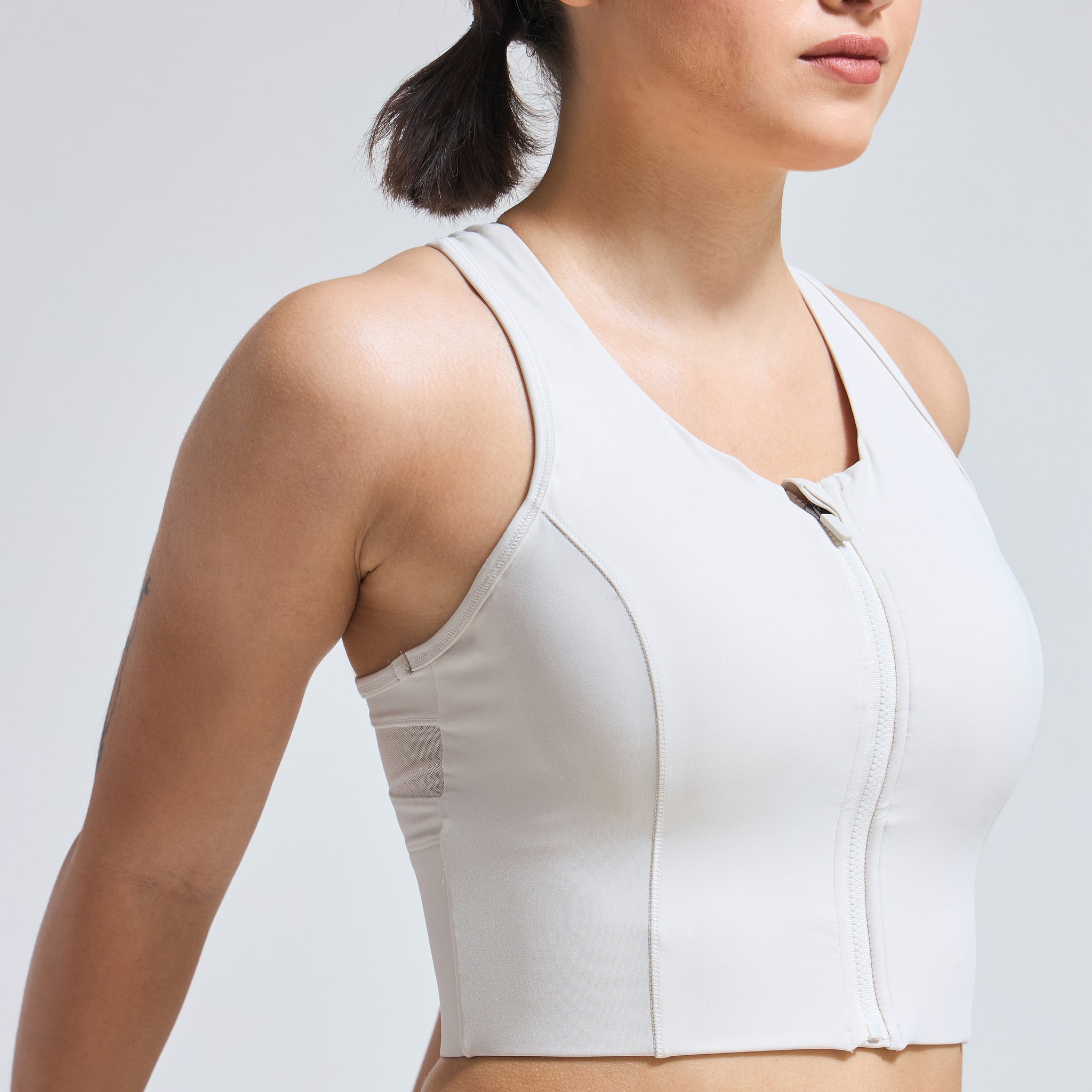 Luxury Gym Wear – ZipIt Mesh Bra for Women