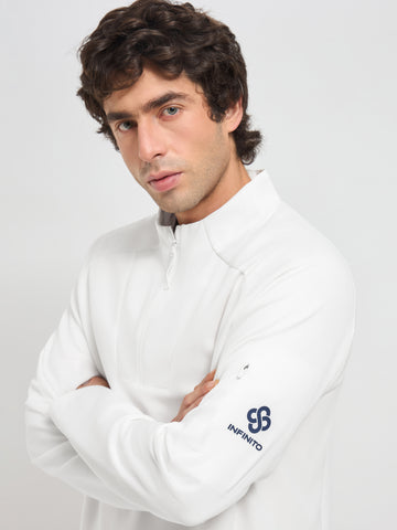 Men’s Raglan Quarter Zip Pullover – Quick-Dry Activewear for Training & Travel