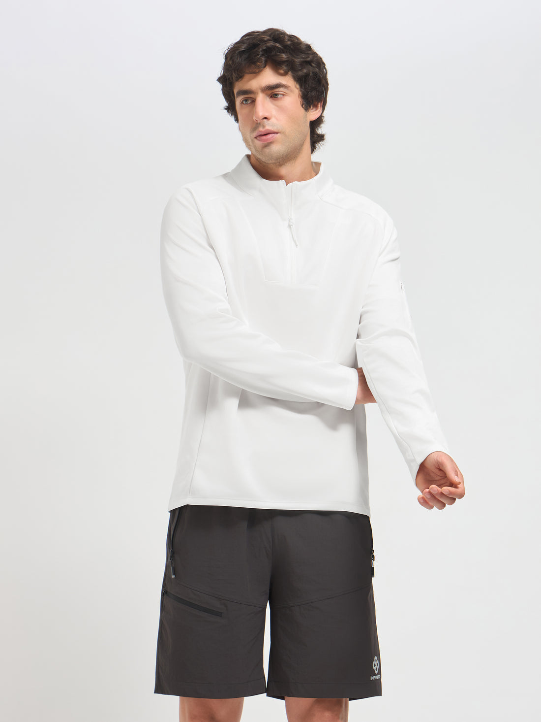 Men’s Raglan Quarter Zip Pullover – Quick-Dry Activewear for Training & Travel