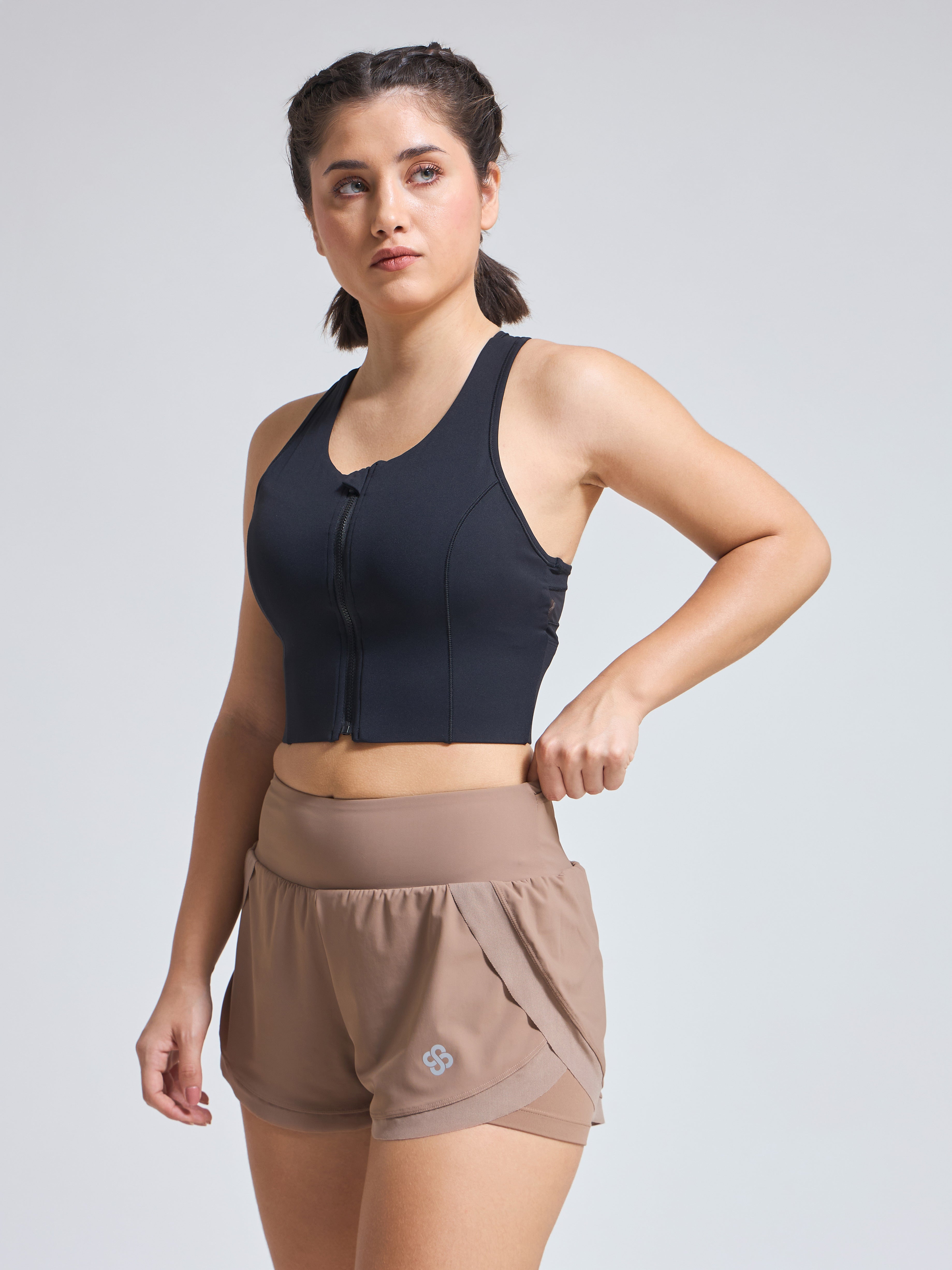 Luxury Gym Wear – ZipIt Mesh Bra for Women
