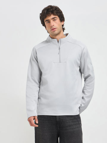 Men’s Raglan Quarter Zip Pullover – Quick-Dry Activewear for Training & Travel