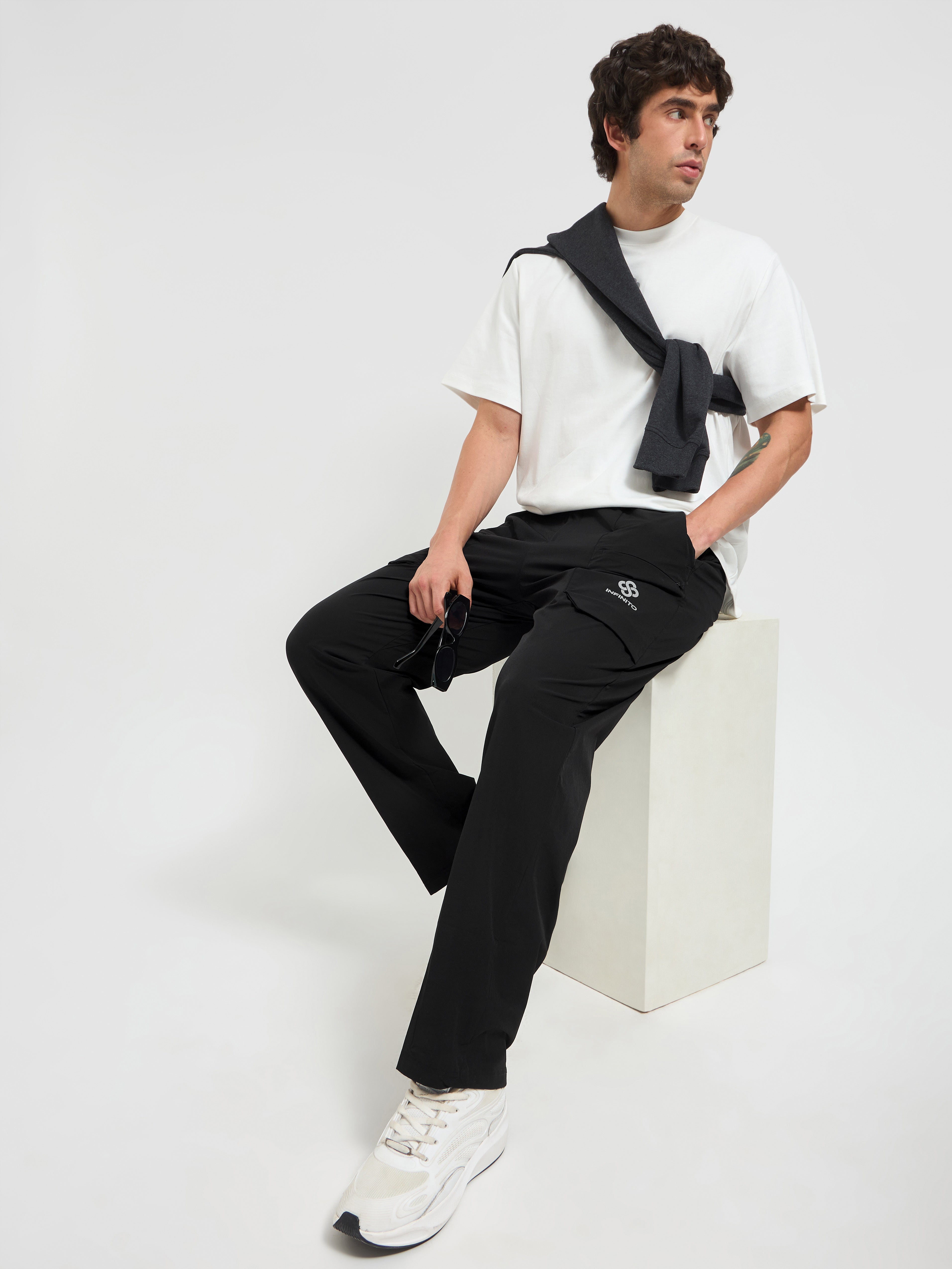 TerraMove Buckled Waist Straight Pant – Designer Men’s Workout Pants