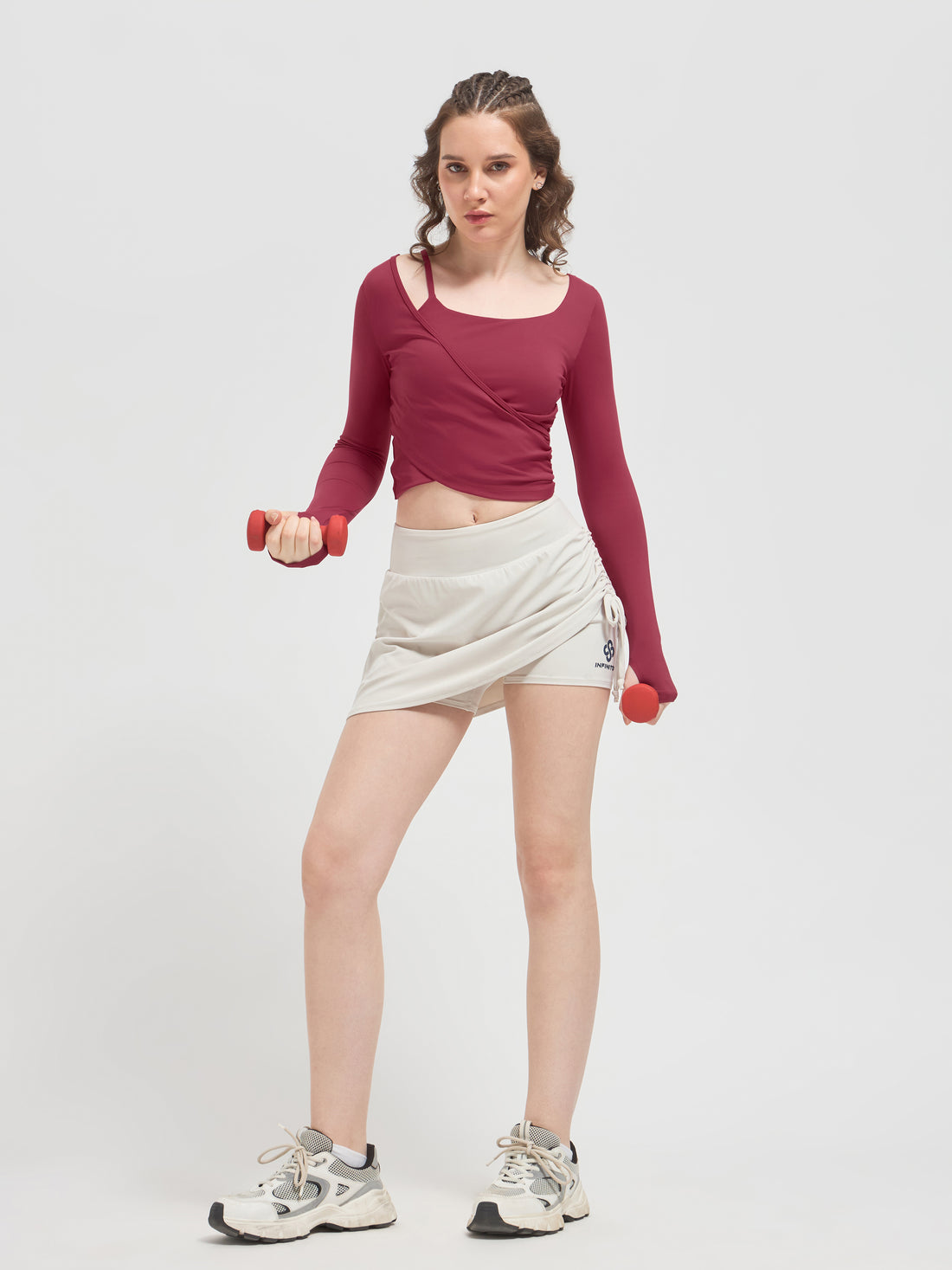 Luxury Naked-Feel Cropped Wrap Top for Women | Breathable Yoga & Athleisure Wear