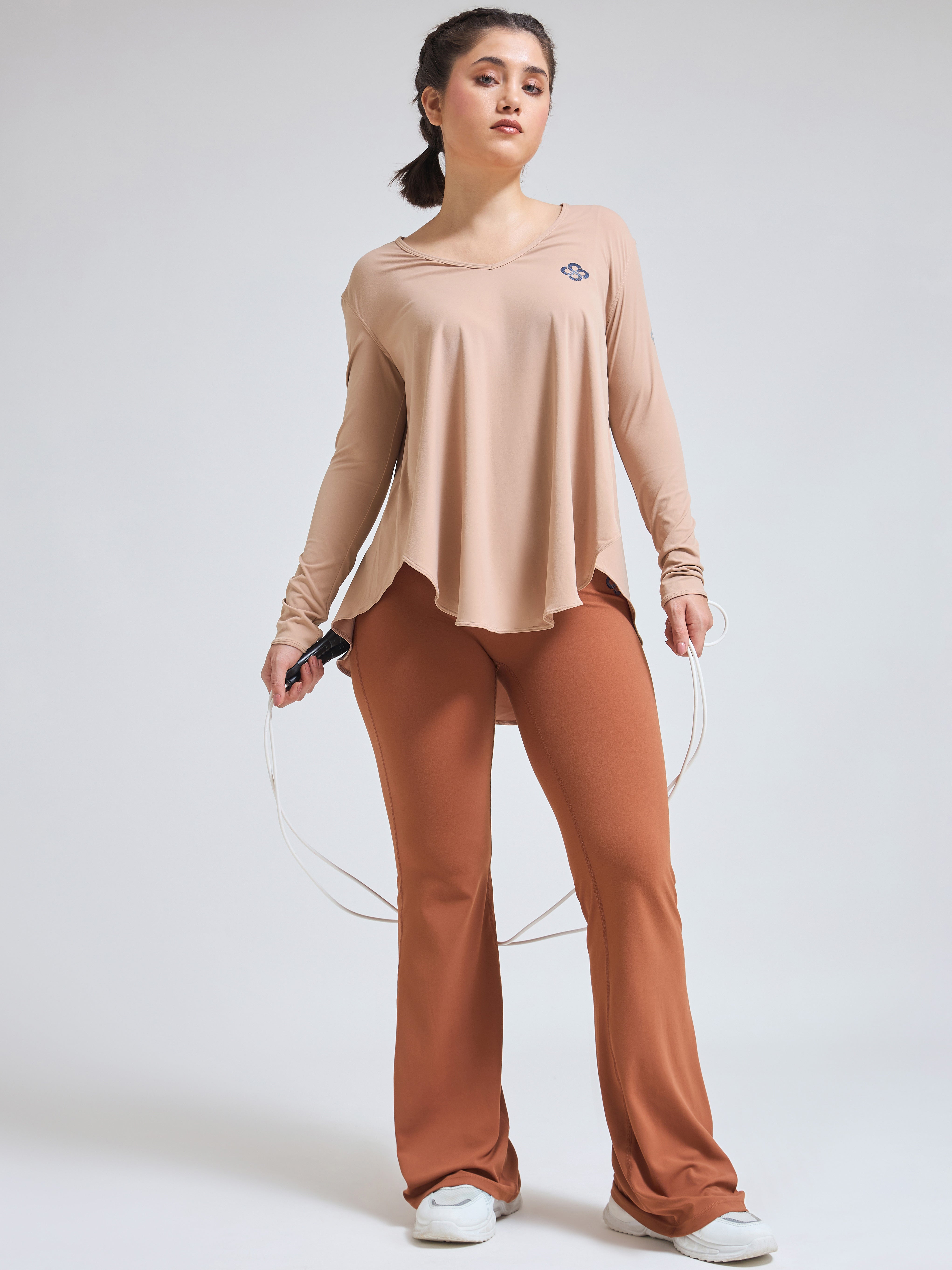 Breathable Luxury Yoga Wear – EasyBreezy Oversized T-Shirt
