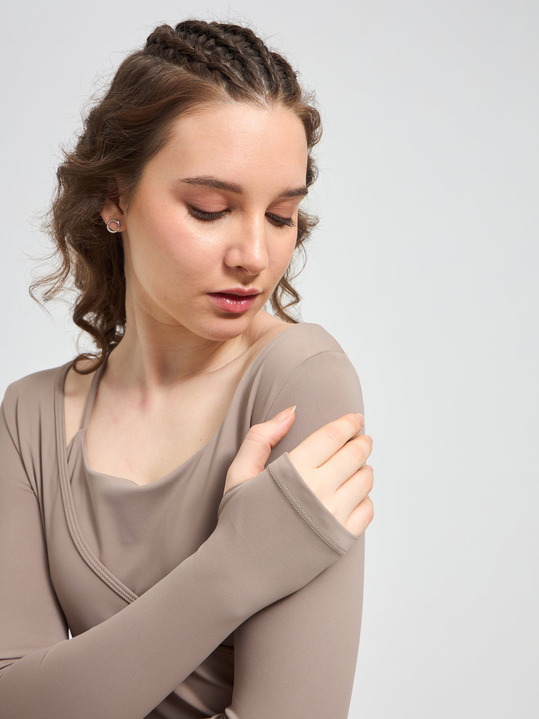 Luxury Naked-Feel Cropped Wrap Top for Women | Breathable Yoga & Athleisure Wear