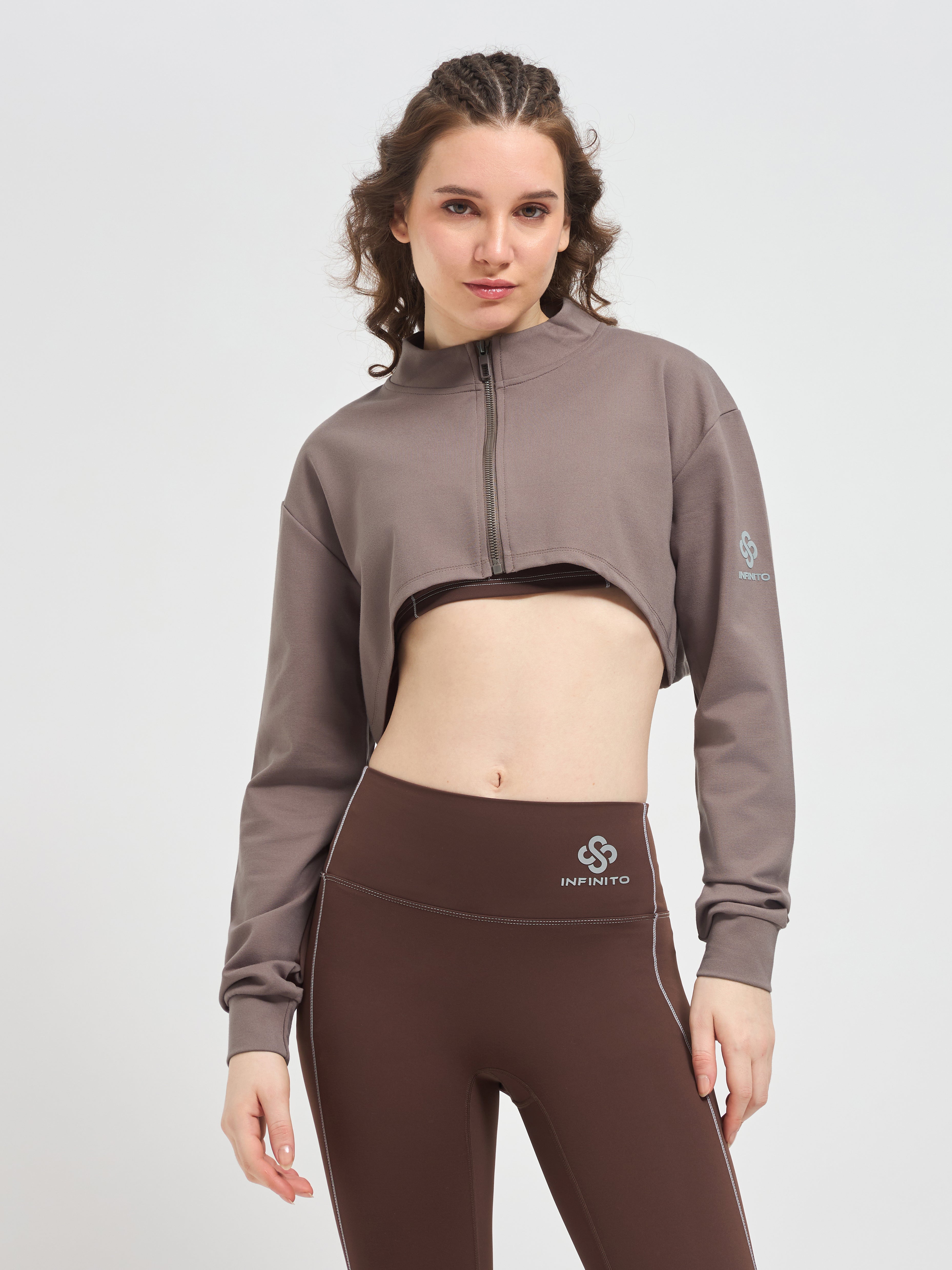 SwiftForm Super Cropped Jacket – High-End Activewear for Women