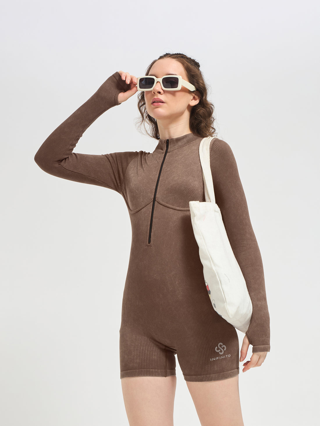 StreamLine Slim-Fit Short Jumpsuit