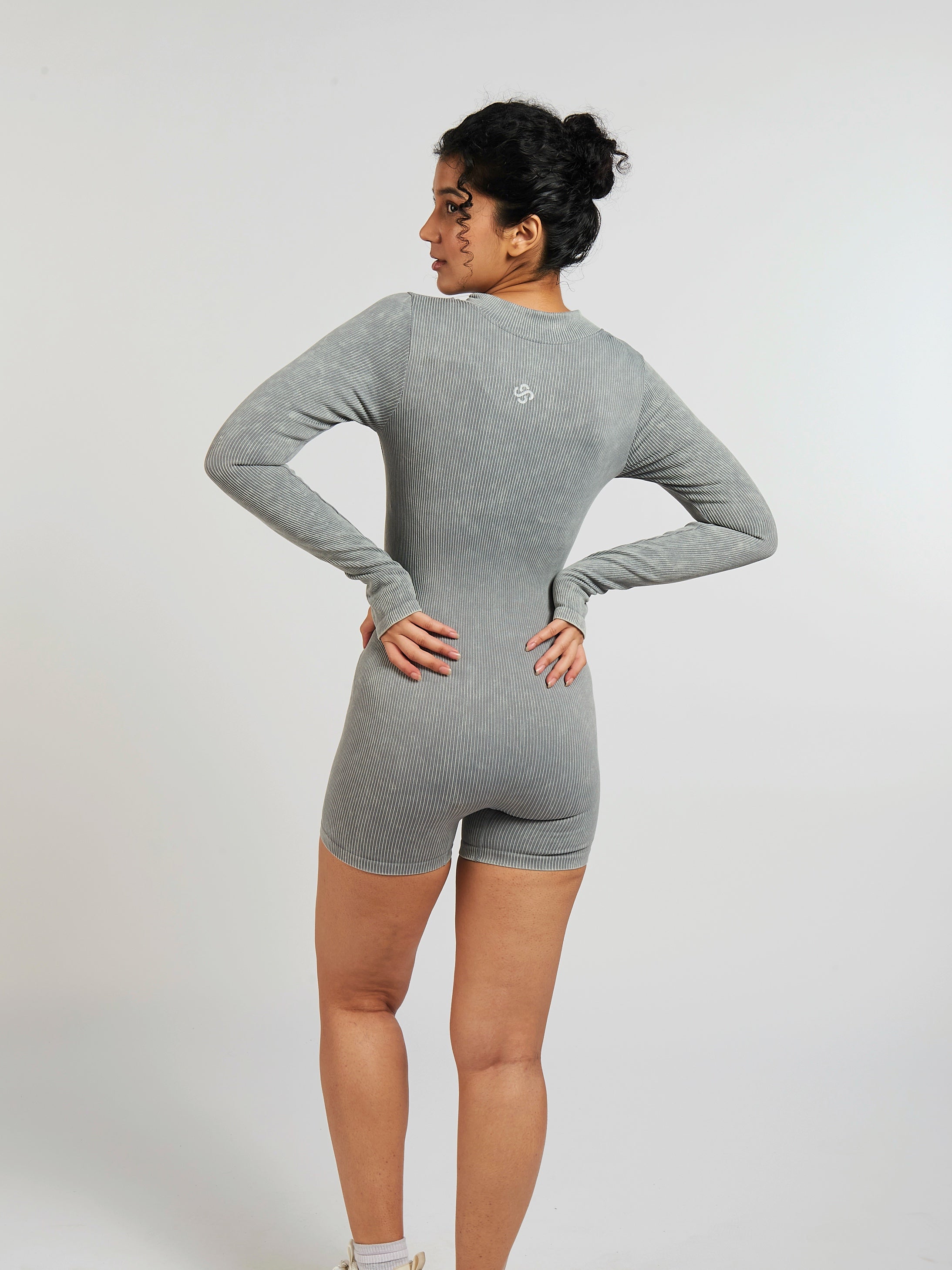 StreamLine Slim-Fit Short Jumpsuit