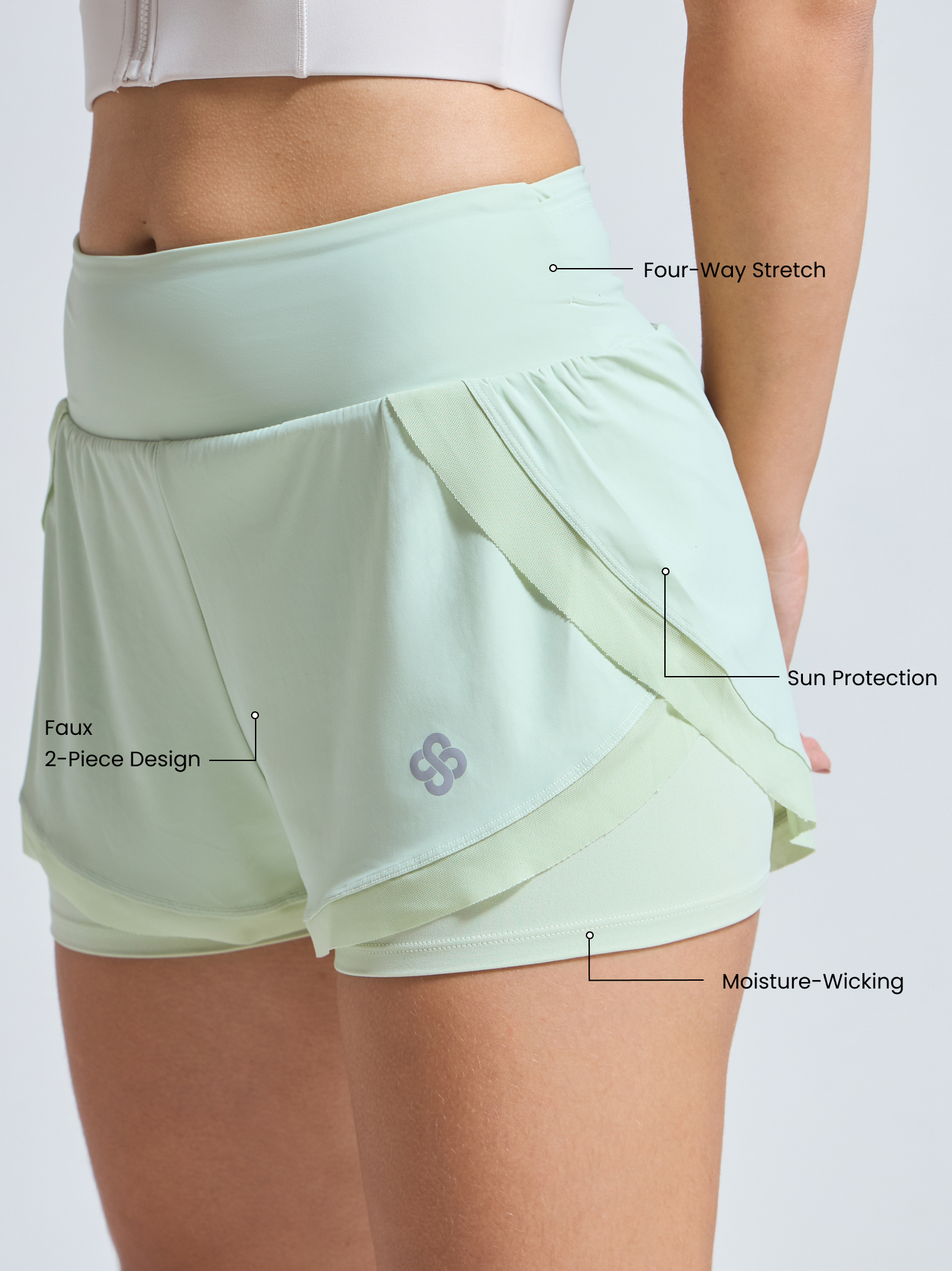 CoolShield UV Shorts Breathable Luxury Yoga Wear for Women