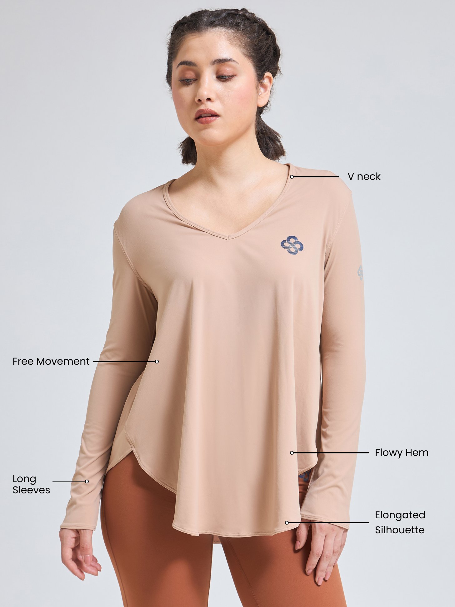 Breathable Luxury Yoga Wear – EasyBreezy Oversized T-Shirt