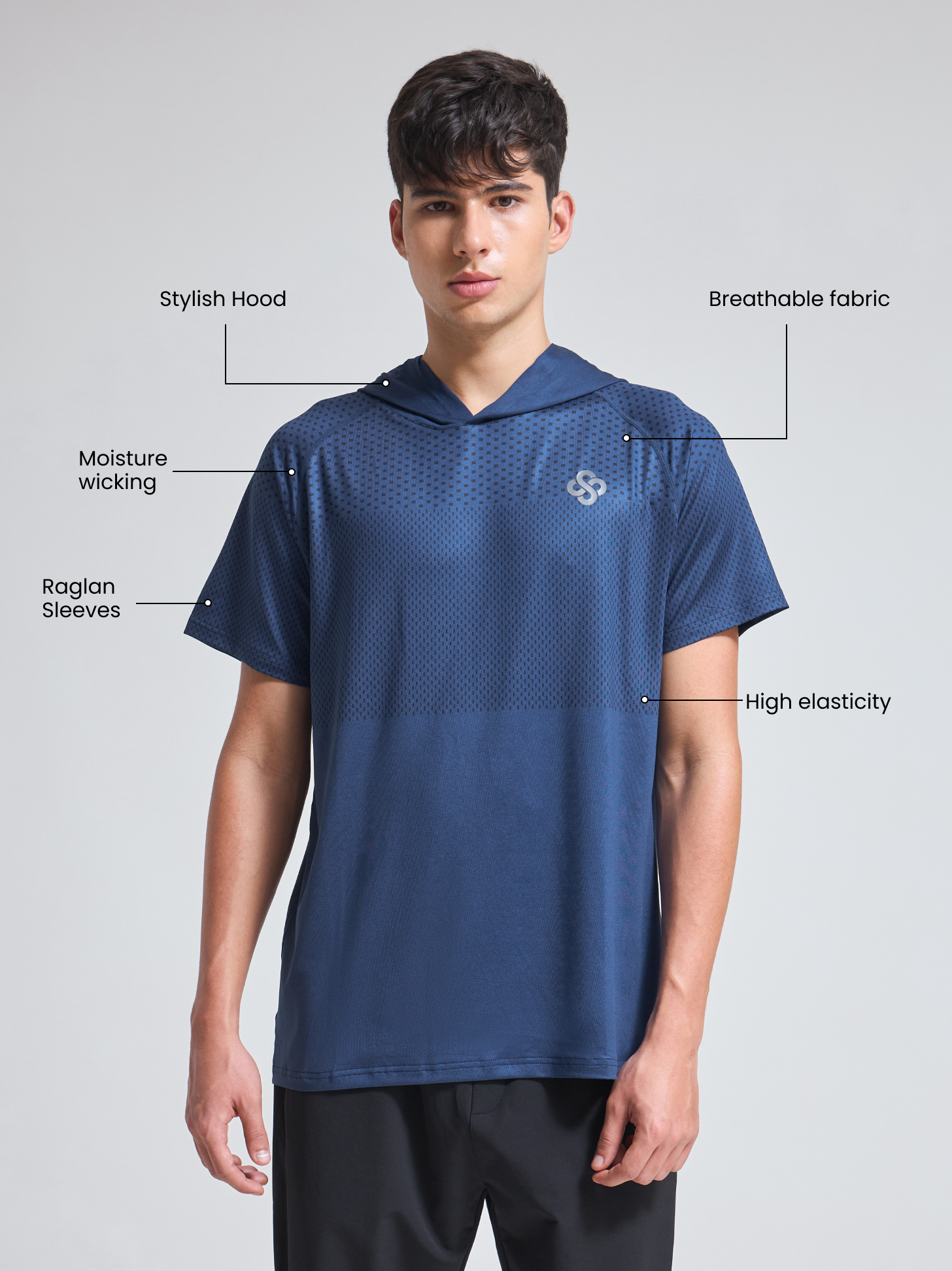 SportTec Hoodie T-Shirt for Men